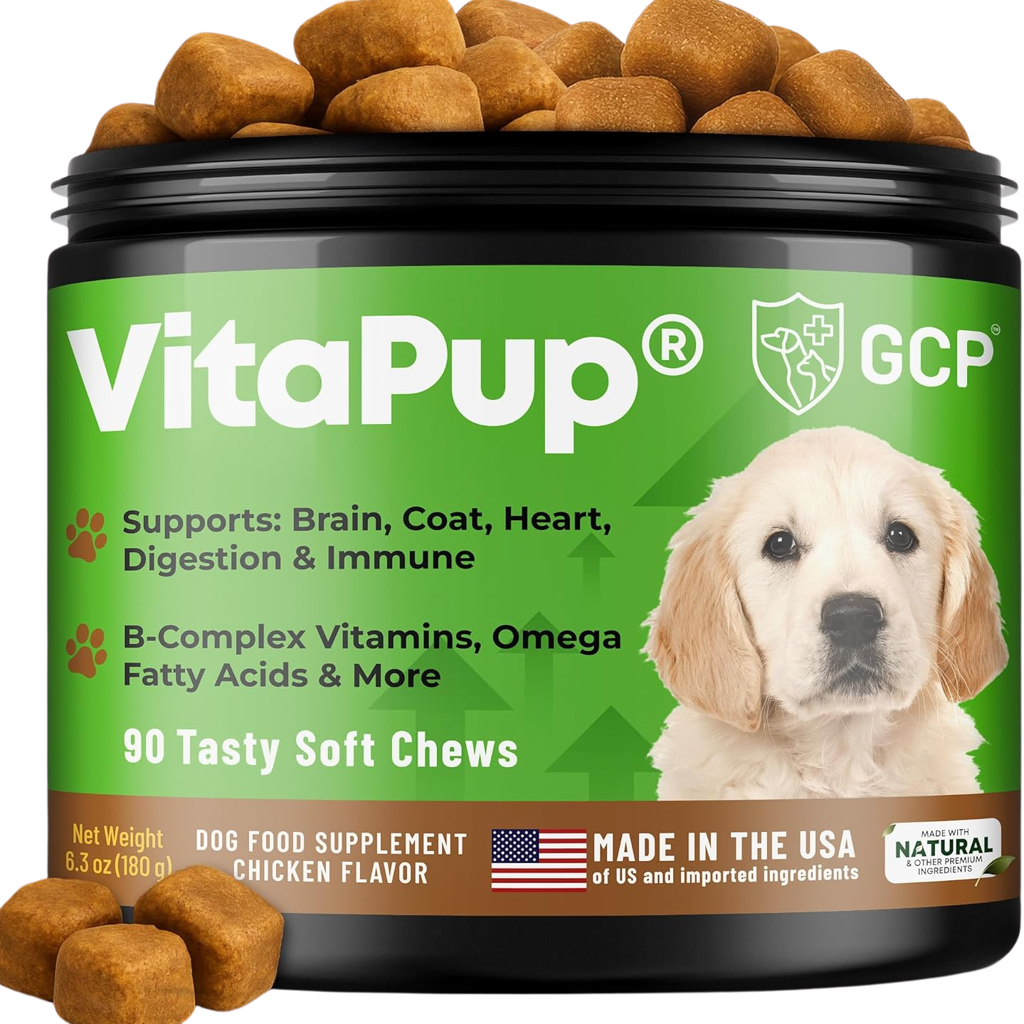 GCP VitaPup Multivitamin Chews for Puppies - 90 Soft Chews