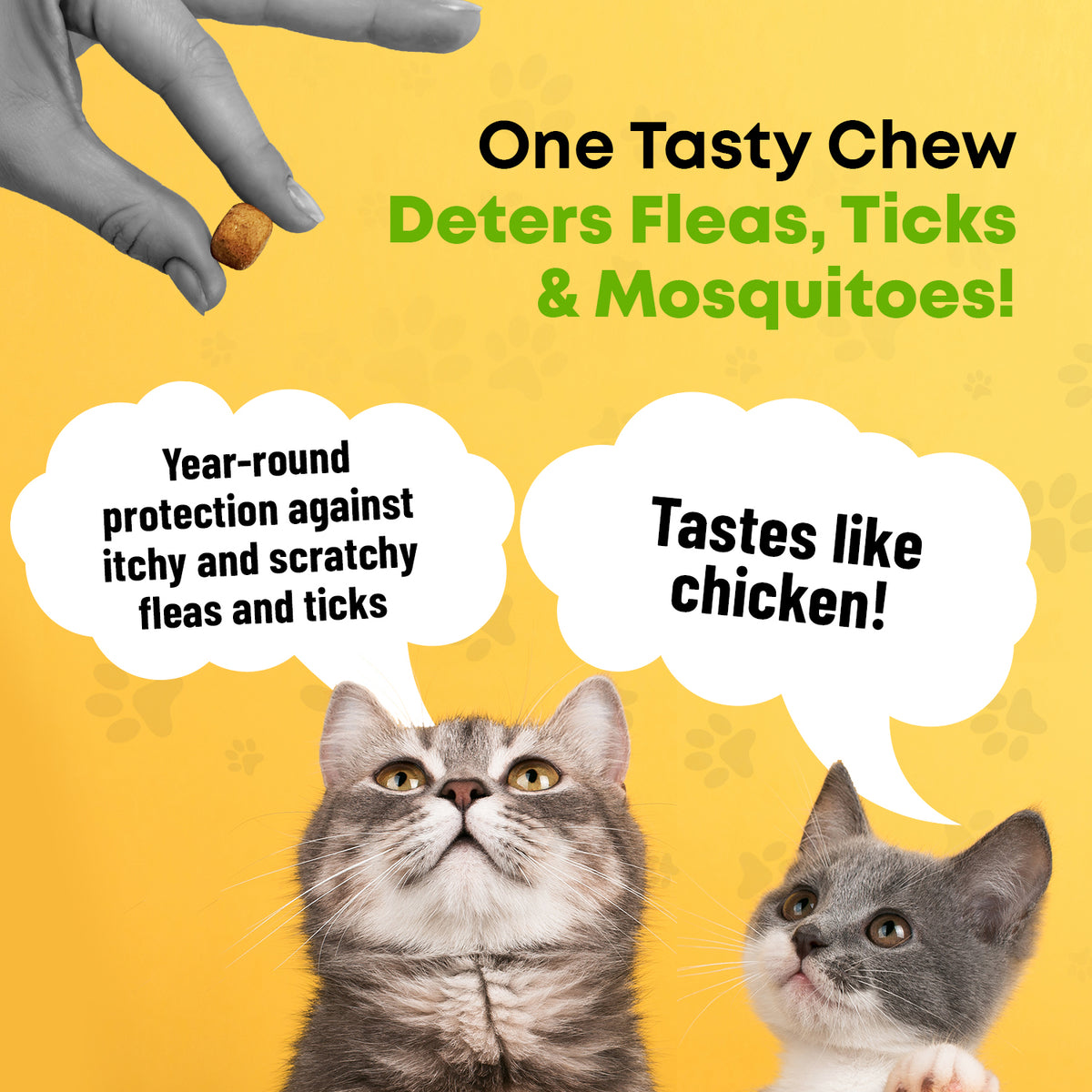 GCP Flea &amp; Tick Natural Defense for Cats - 100 Soft Chews