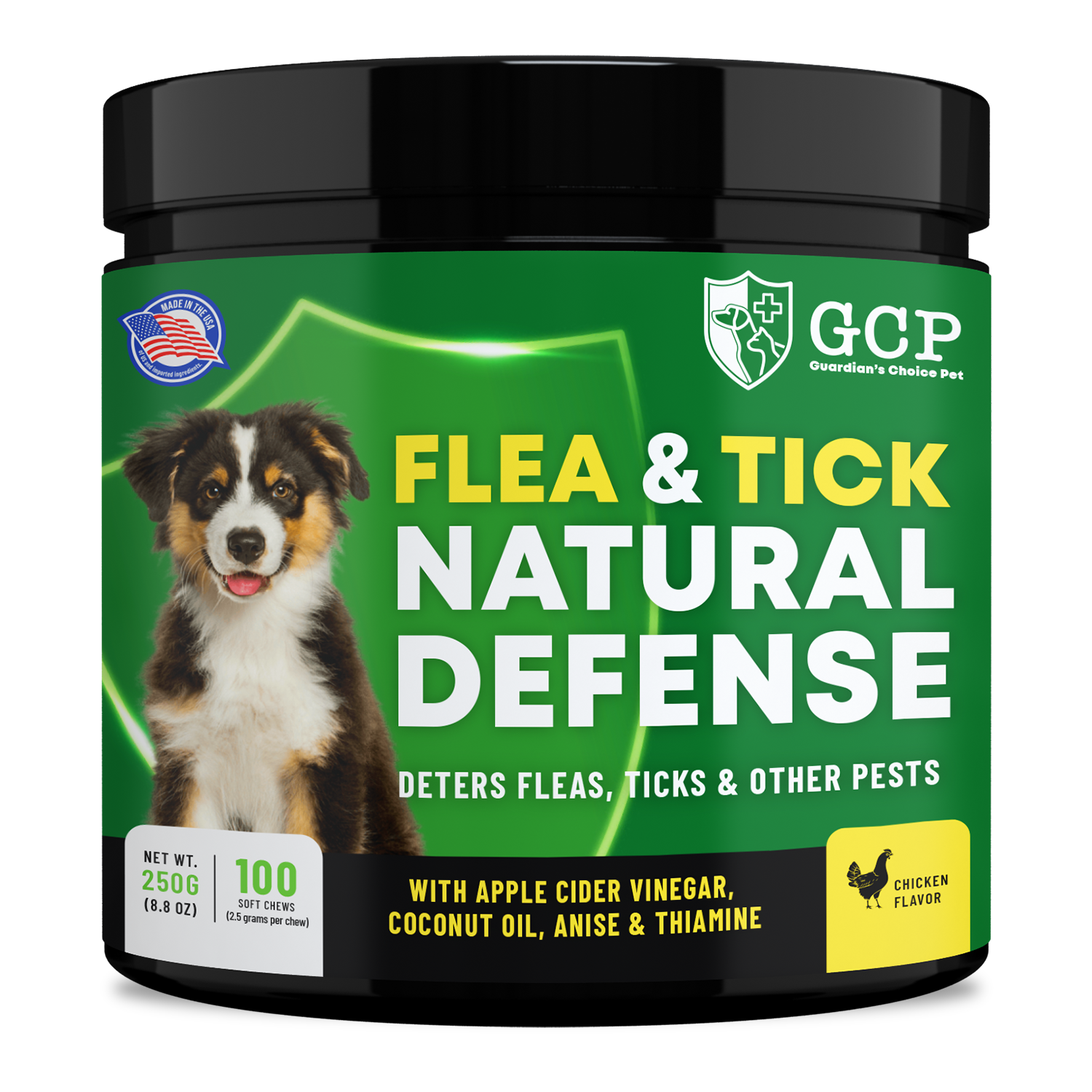 GCP Flea & Tick Natural Defense for Dogs - 100 Soft Chews
