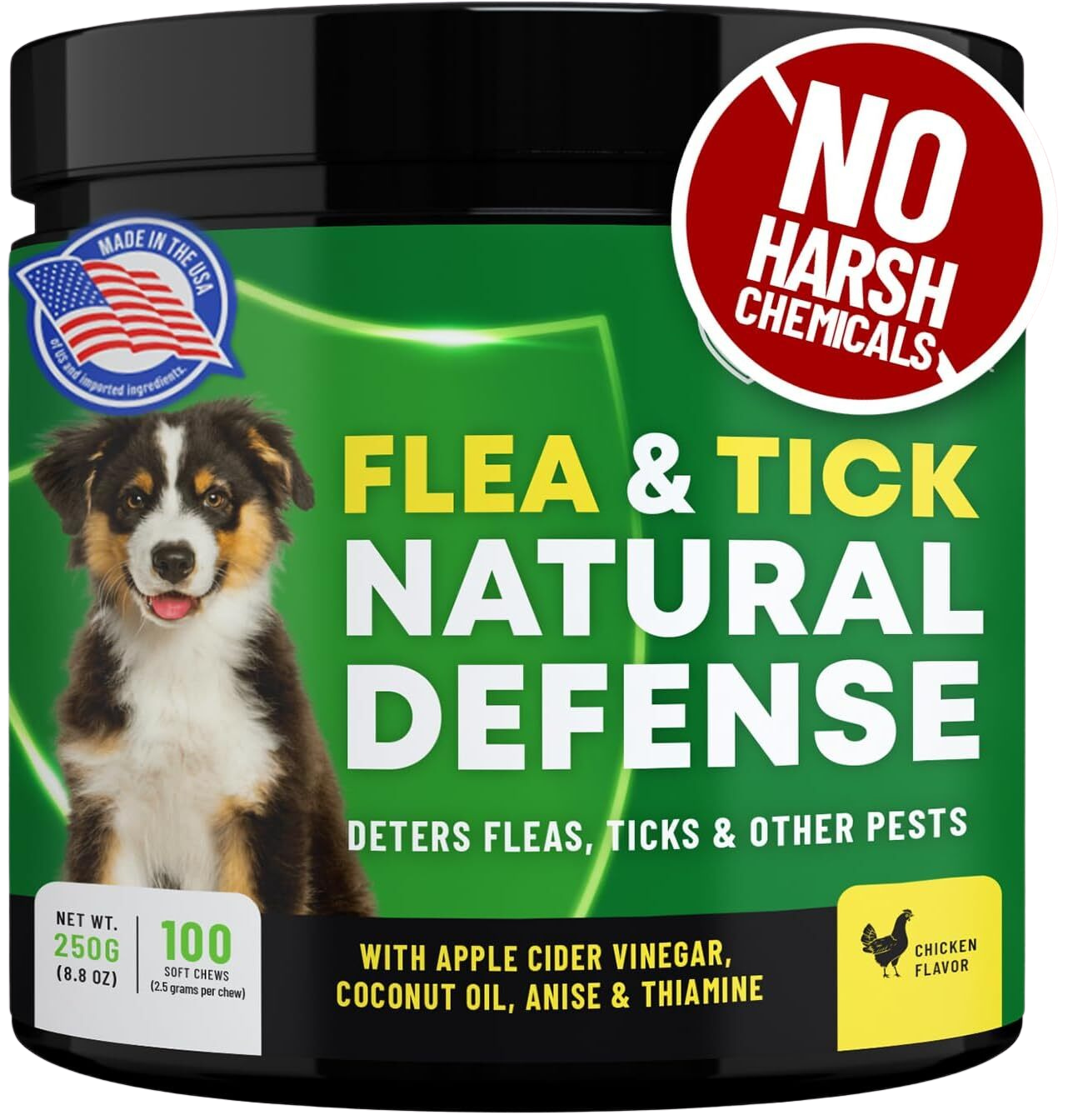 GCP Flea & Tick Natural Defense for Dogs - 100 Soft Chews